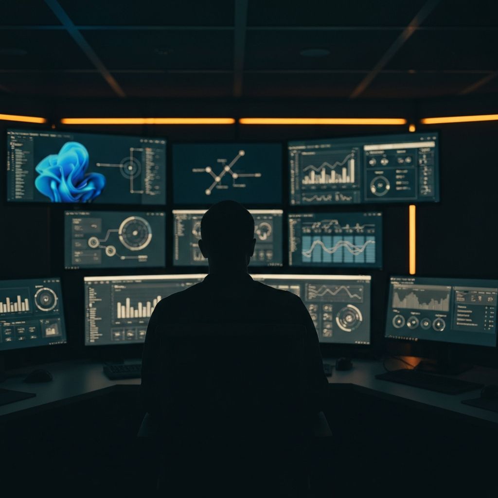 Operations team monitoring automated workflows